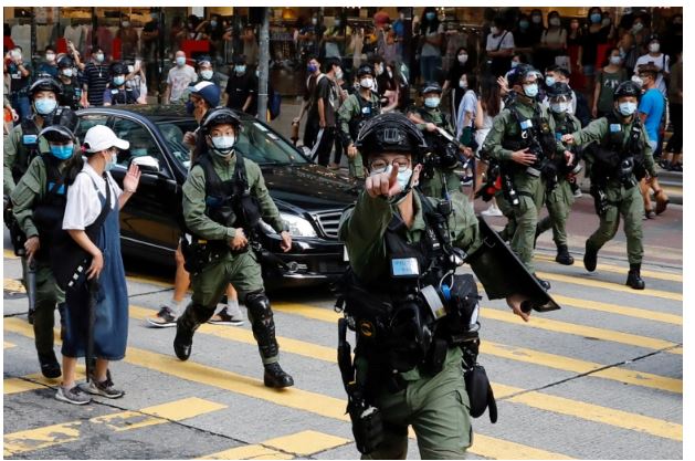 China’s crackdown in Hongkong