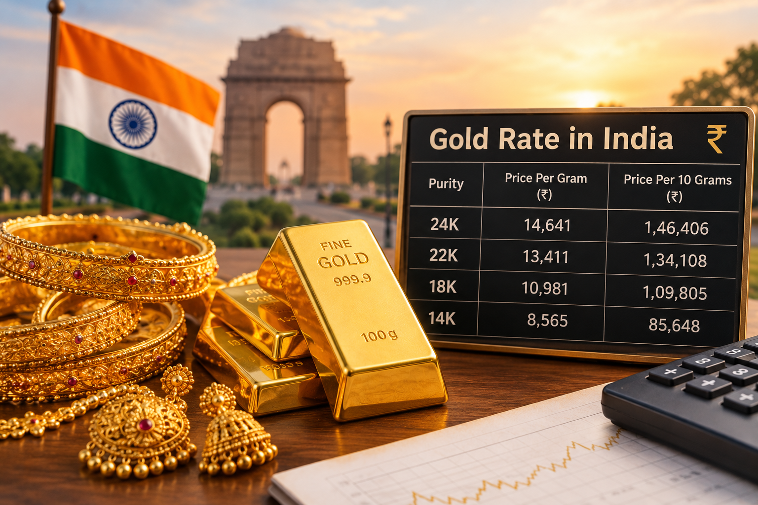 Gold Rates in India Today: Latest 24K and 22K Gold Prices, Trends and Buying Guide